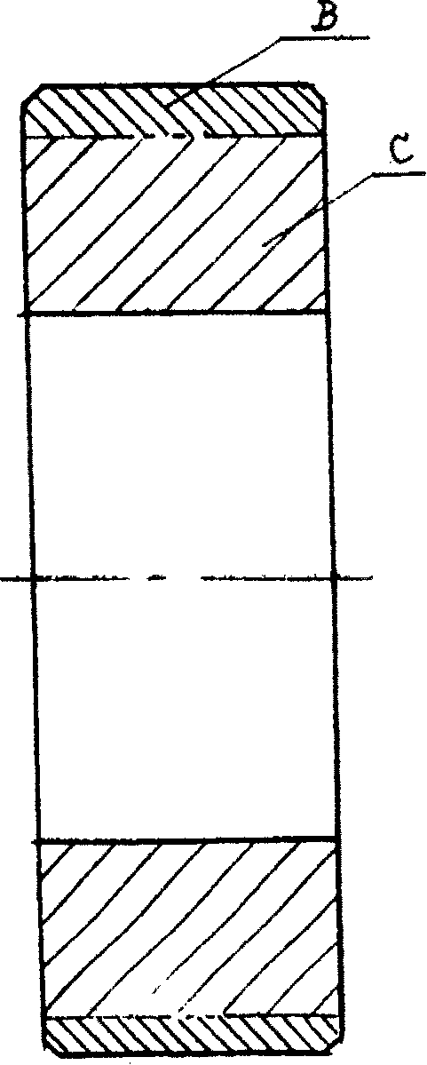 Hard alloy composite roll collar for high-speed wire production line and method for manufacturing the same