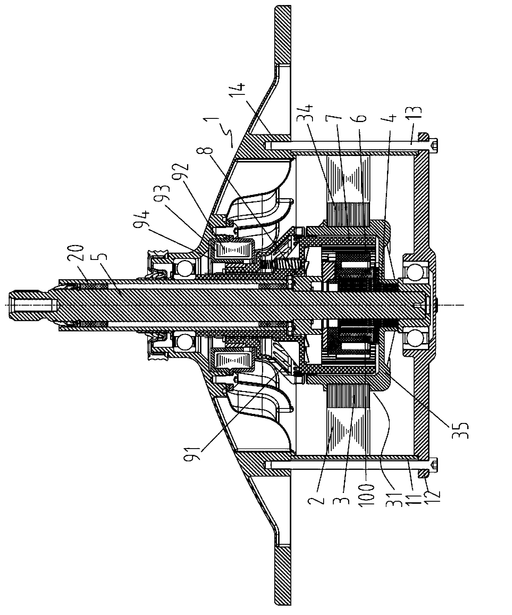 Gear speed reduction device, washing machine and washing method thereof