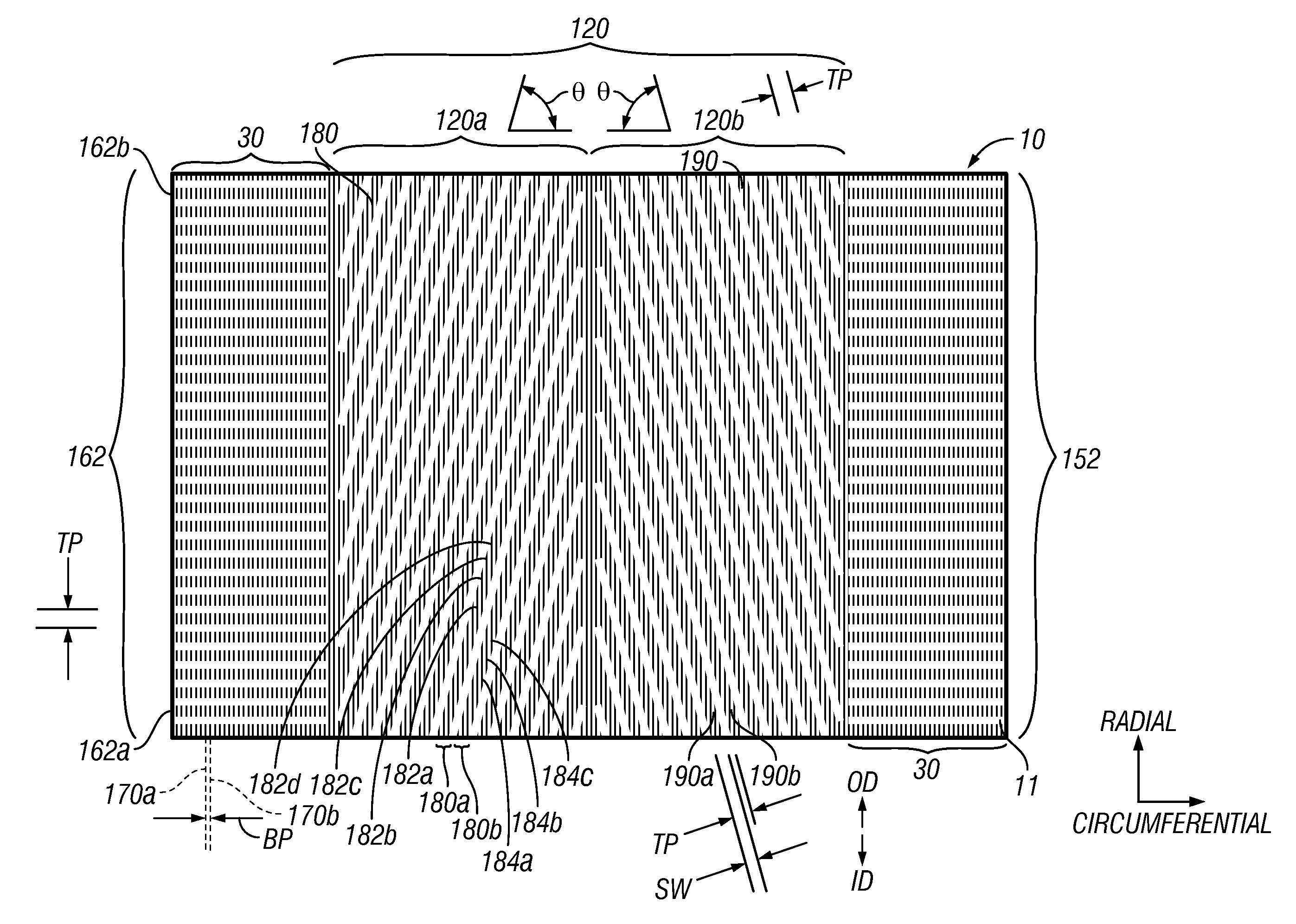 Patterned magnetic recording disk with patterned servo sectors having chevron servo patterns