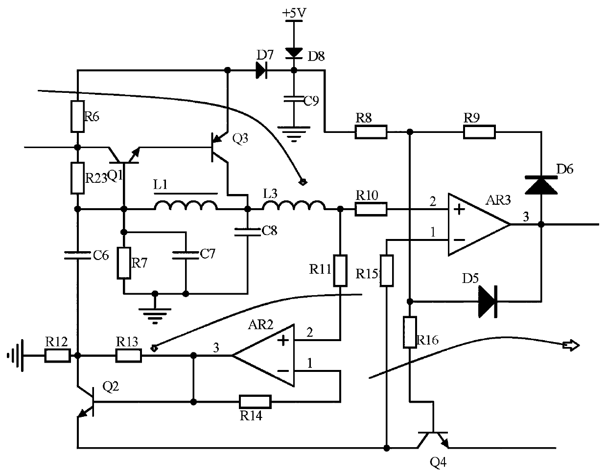 A signal compensation circuit for a water supply remote monitoring system