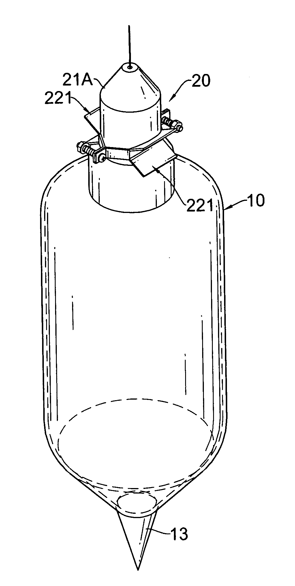 Plumb probe assembly for a level measuring device