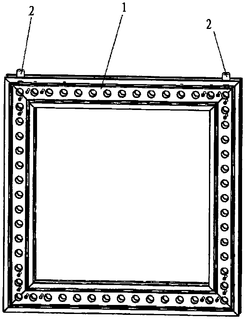 Sectional material corner connecting assembly