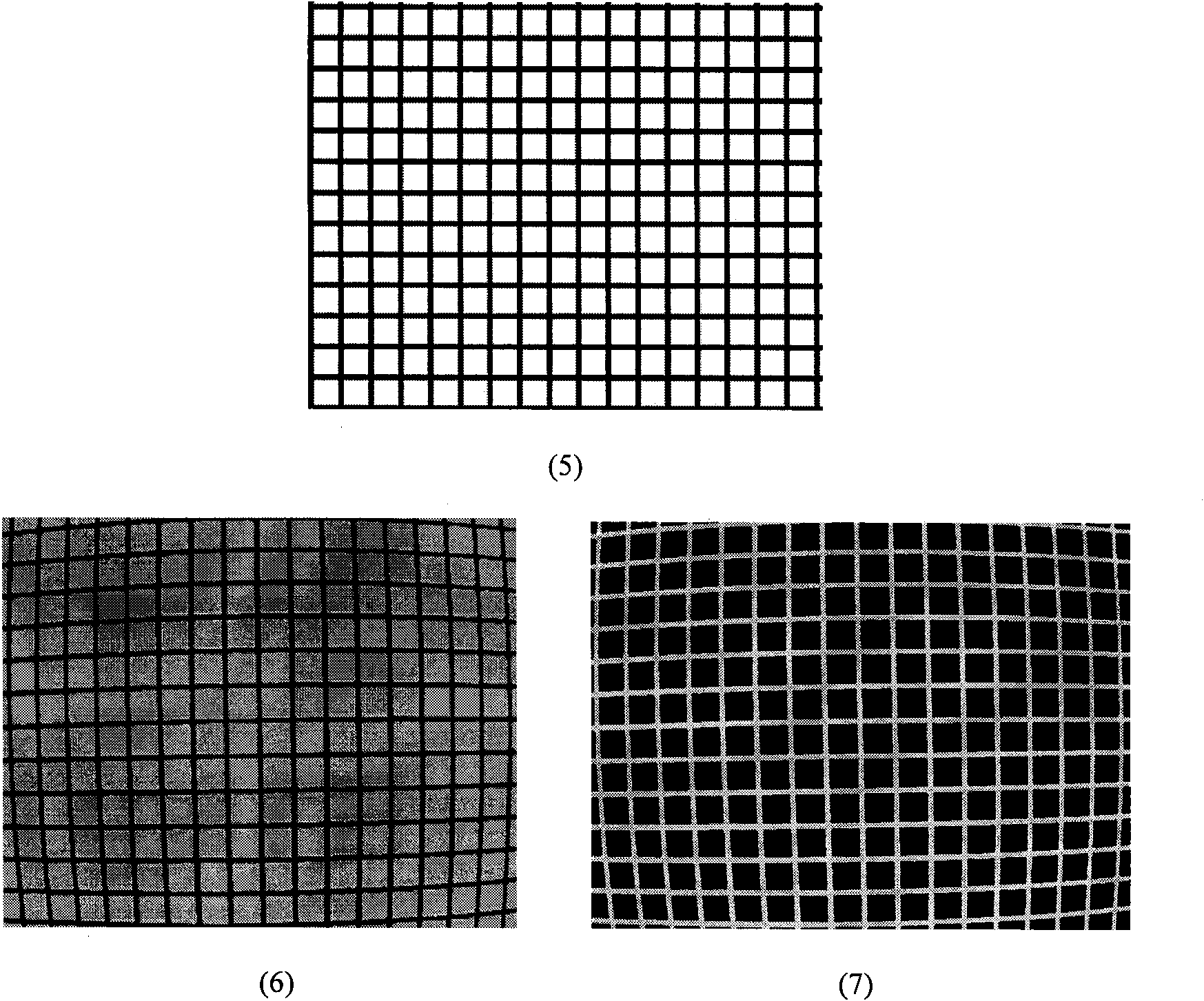 Method for correcting distortion in real time based on GPU camera and video camera