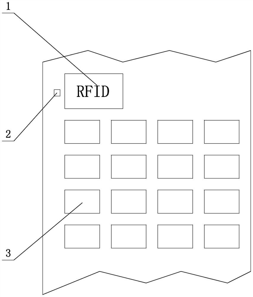 Production method of rfid data association mother and child tags
