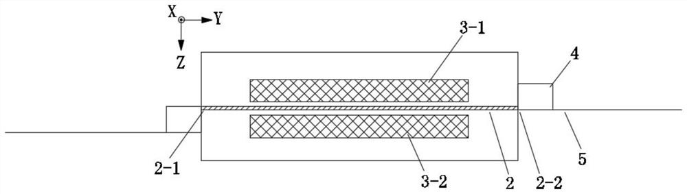 Straight waveguide phase modulator, integrated assembly and preparation method