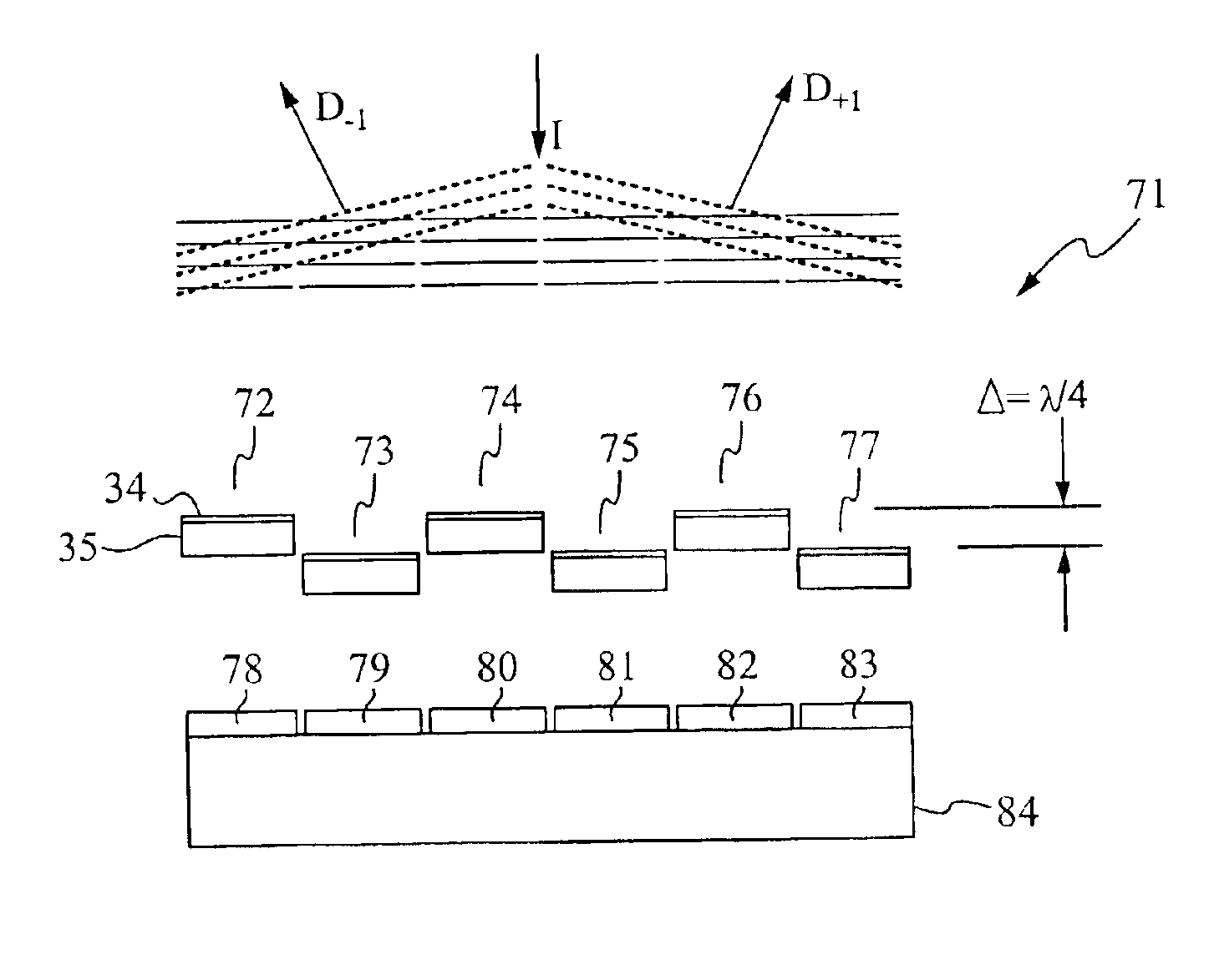 Chirped optical MEM device