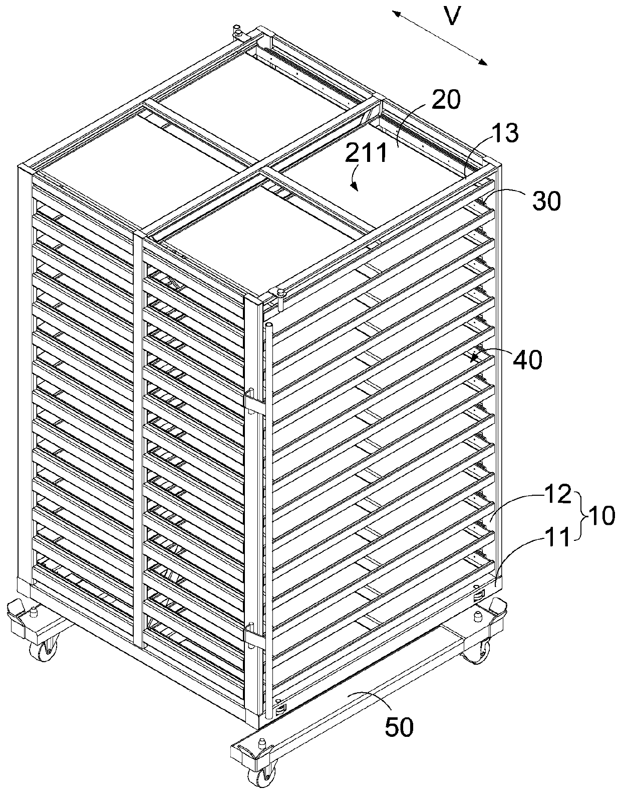 Ageing rack and ageing method of thermosensitive film