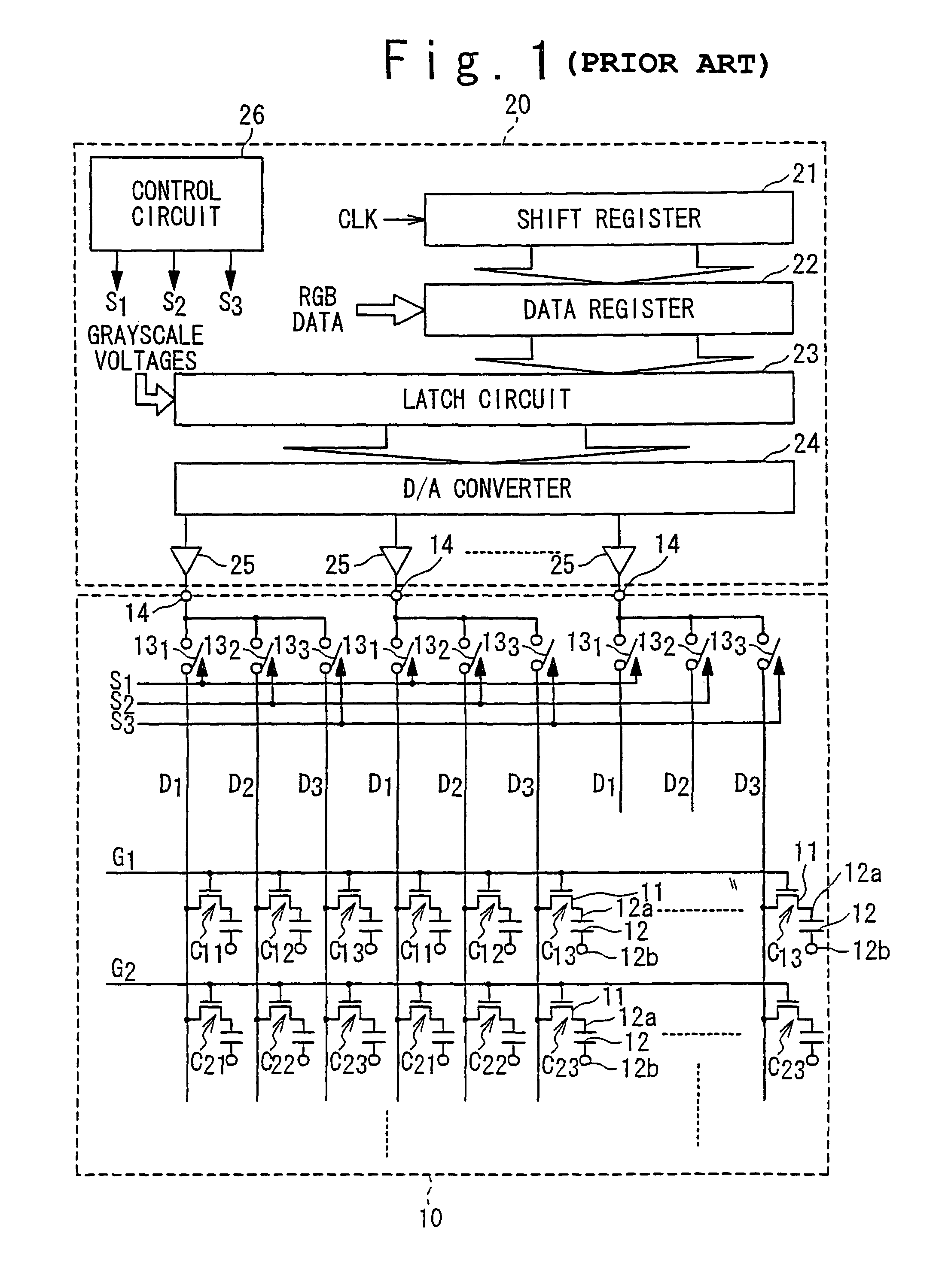 Method and apparatus for time-divisional display panel drive