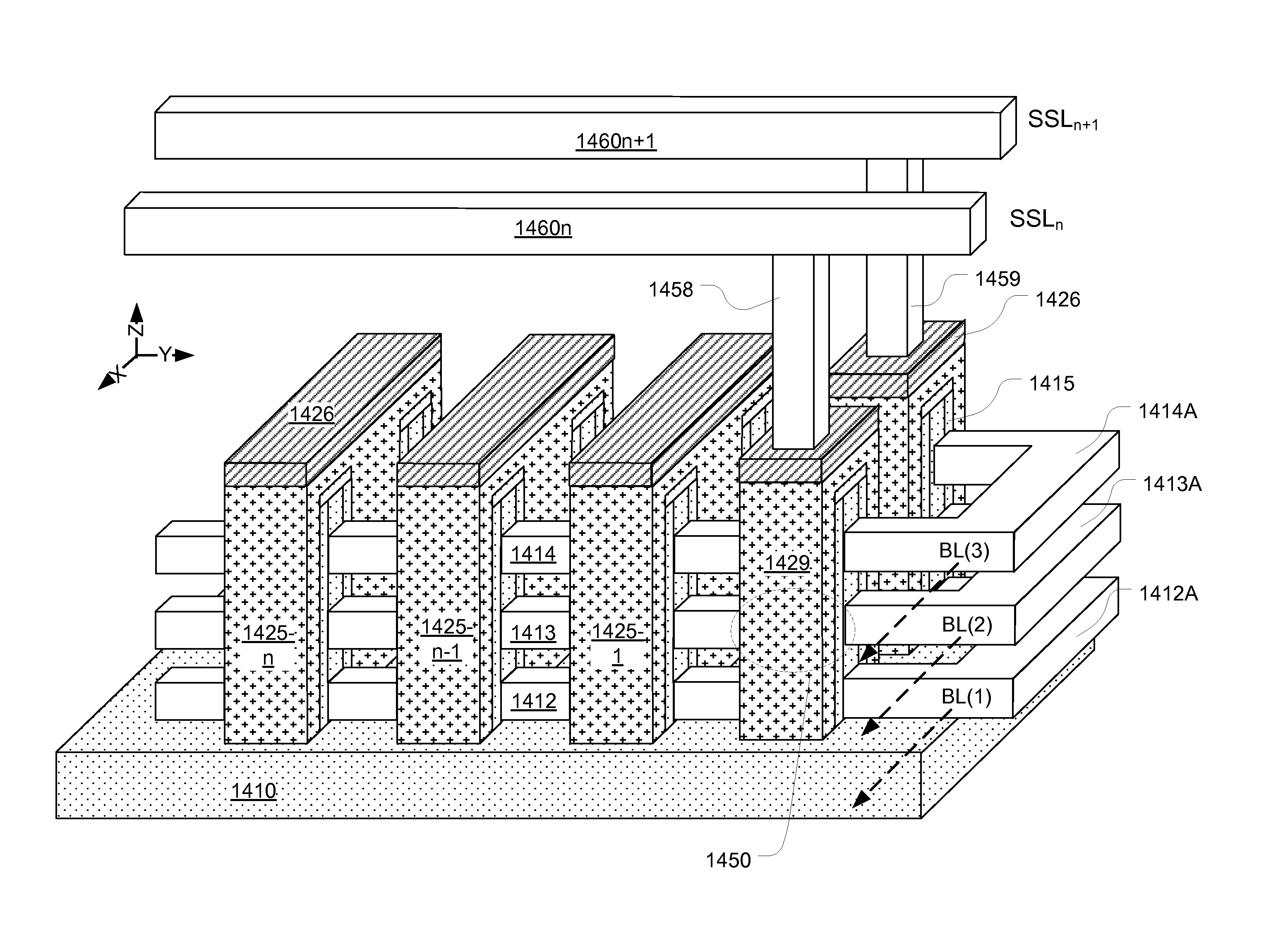 Multi-Layer Single Crystal 3D Stackable Memory