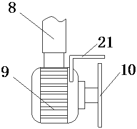 Straw board manufacturing and production device good in safety