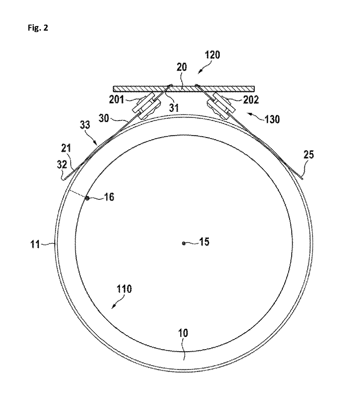 Vibration absorbing device for slip-ring brushes