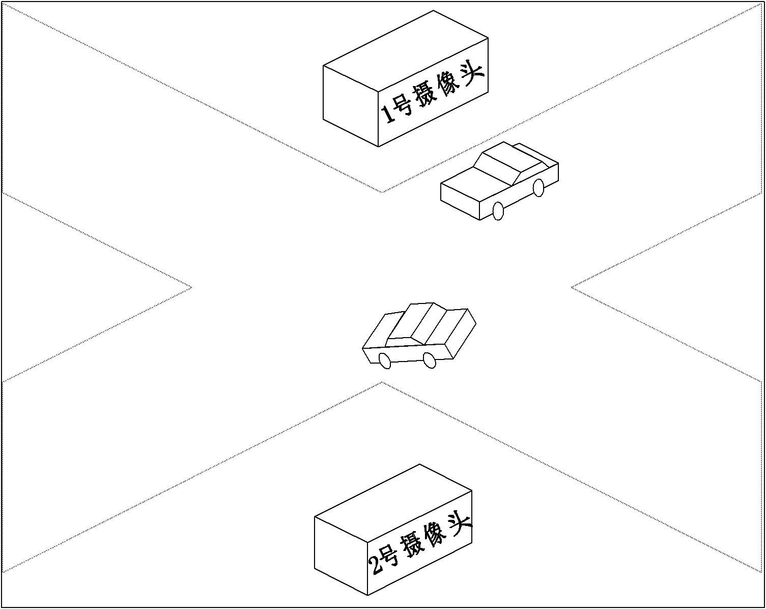Method for detecting traffic conflicts at plane intersection based on video fusion
