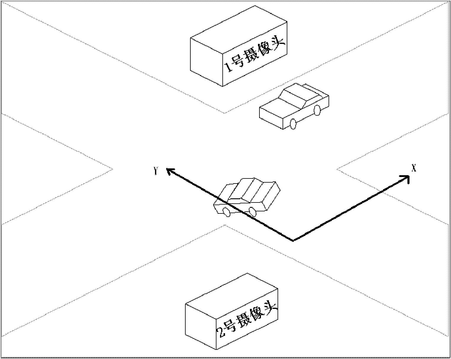 Method for detecting traffic conflicts at plane intersection based on video fusion