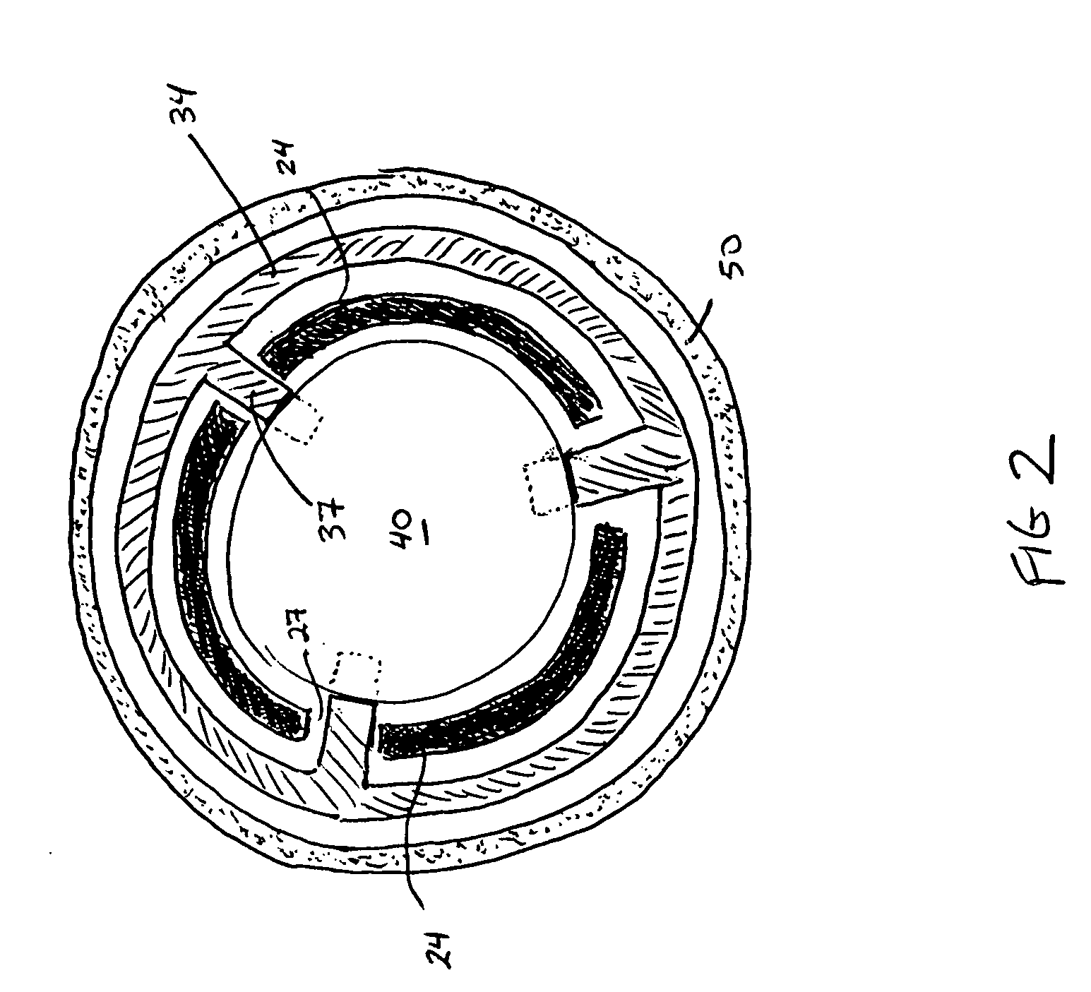 Retention assembly for a hydrocarbon trap