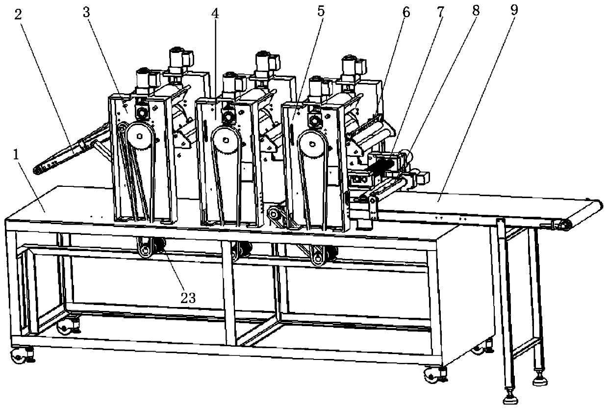 Automatic forming production device for fresh wet noodles