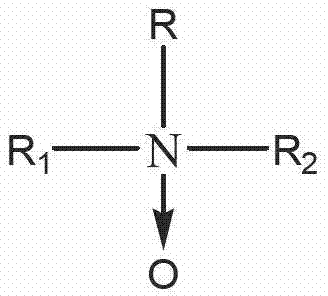 Tertiary amine oxide with rosinyl three-membered phenanthrene ring structure and preparation method of tertiary amine oxide