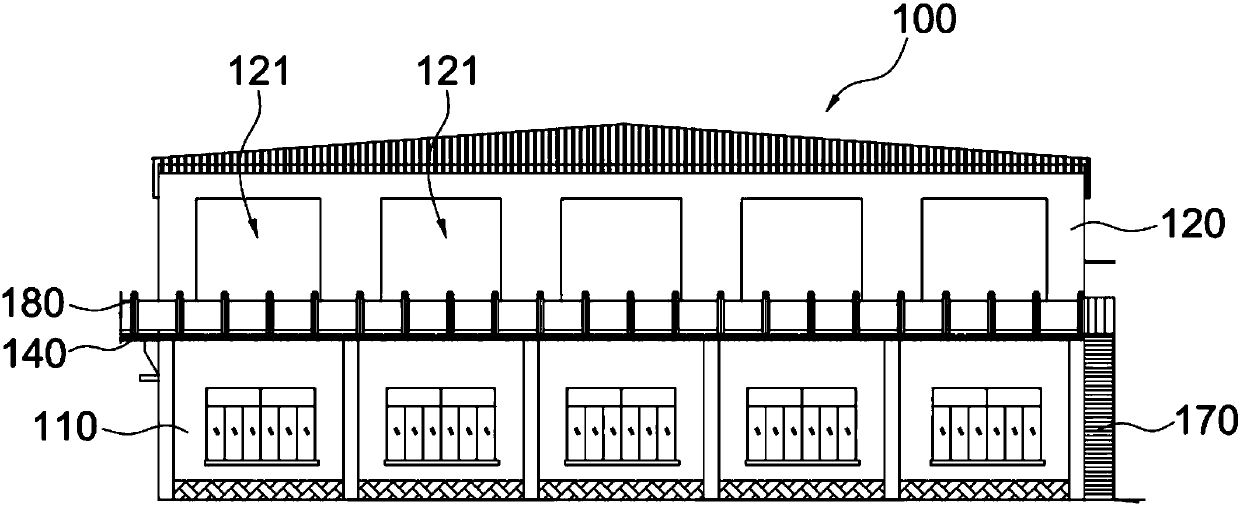 Large-tonnage four-column vertical-pressure rubbish compression station