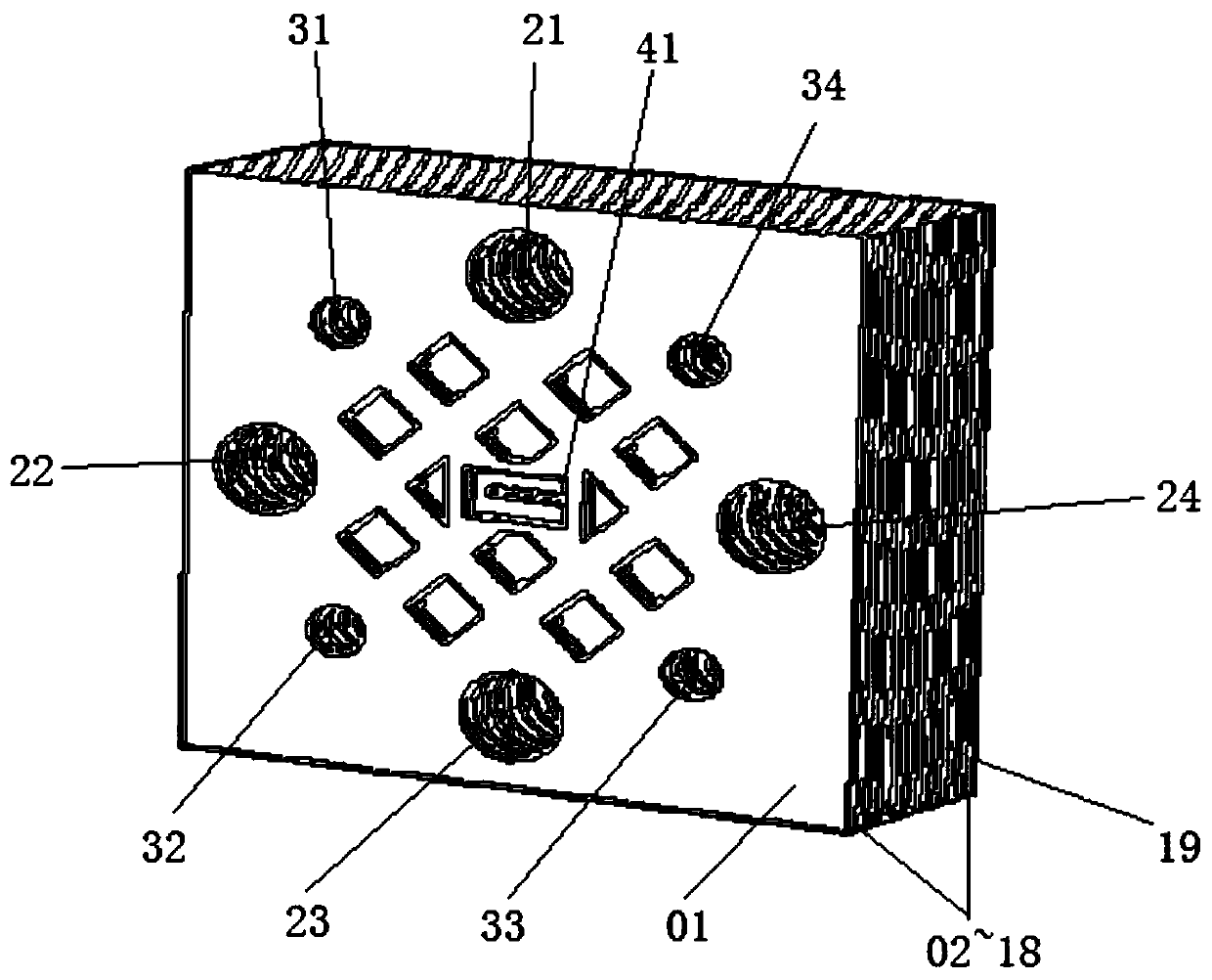 E-band low-loss EBG multilayer integrated band-pass filter