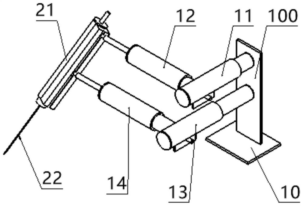 Pneumatic puncture operation device