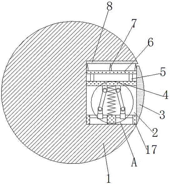 Textile winding drum capable of fixing cloth