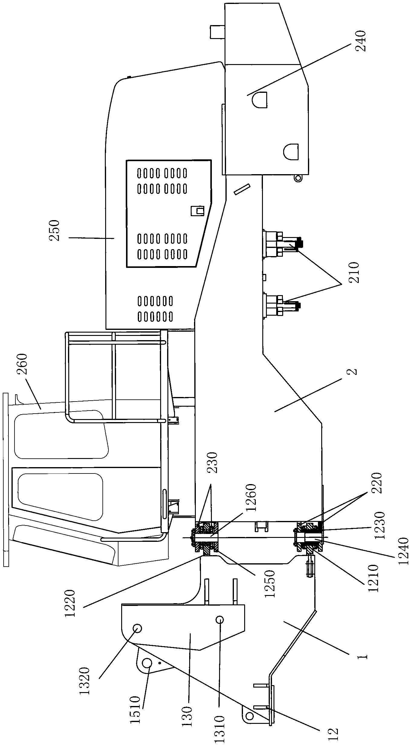 Large-tonnage wood clamping machine