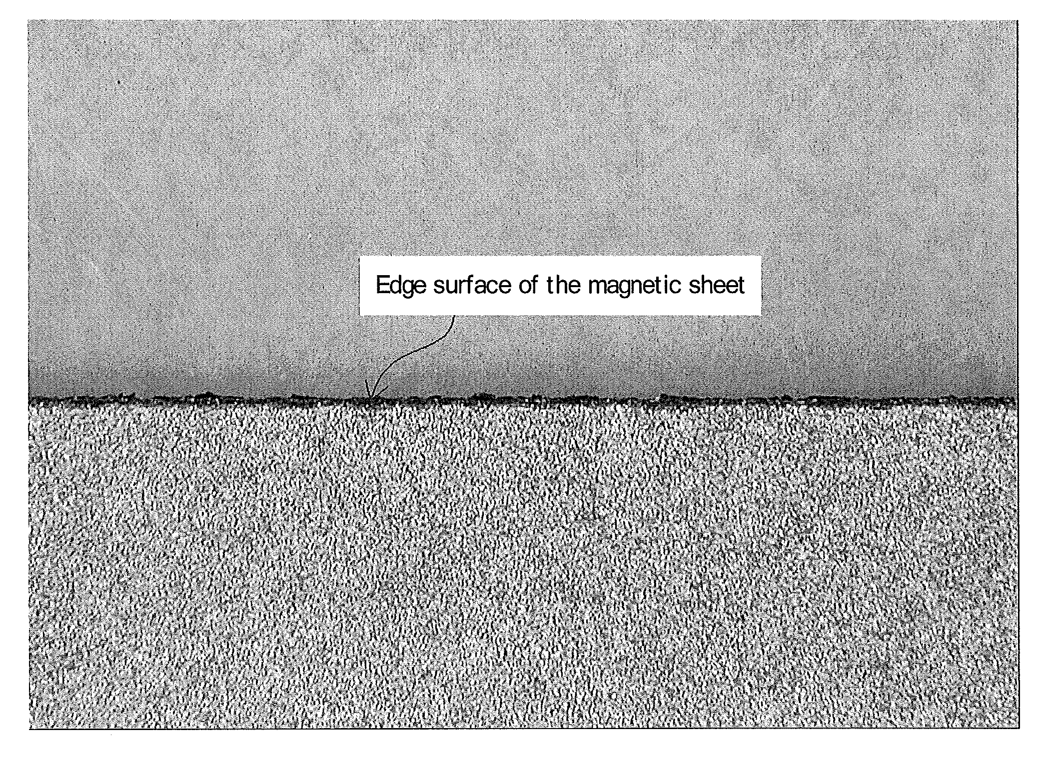 Method for producing magnetic sheet