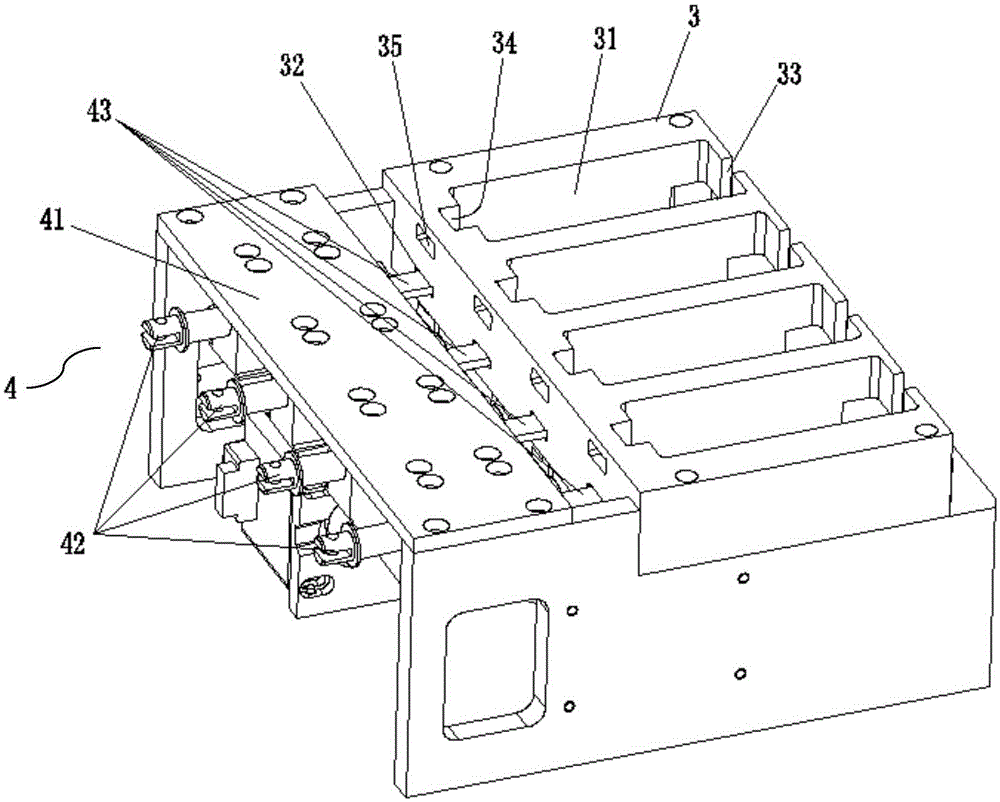 Colloidal gold test paper card automatic card transfer device