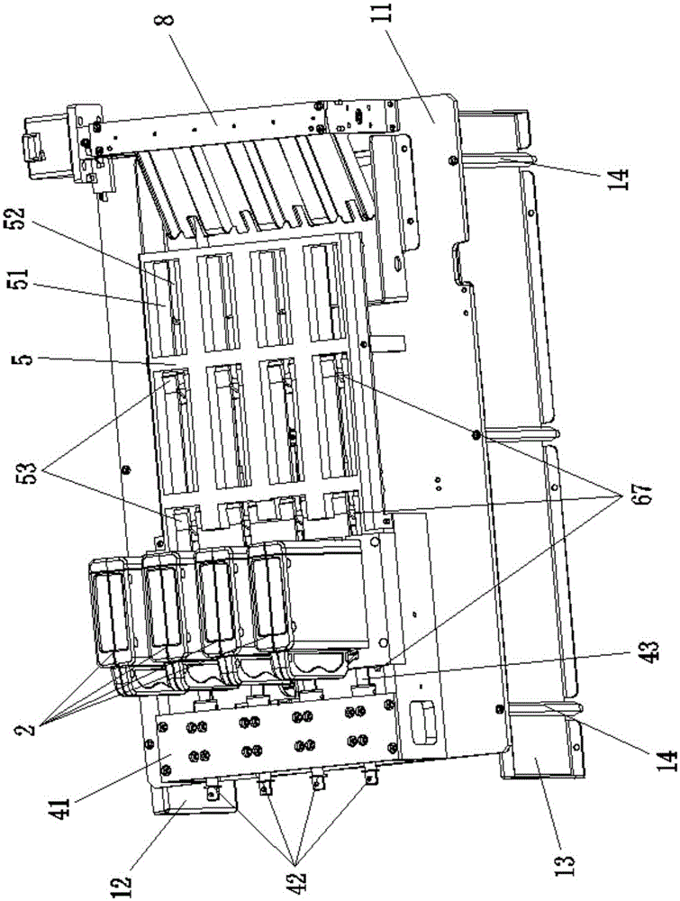 Colloidal gold test paper card automatic card transfer device