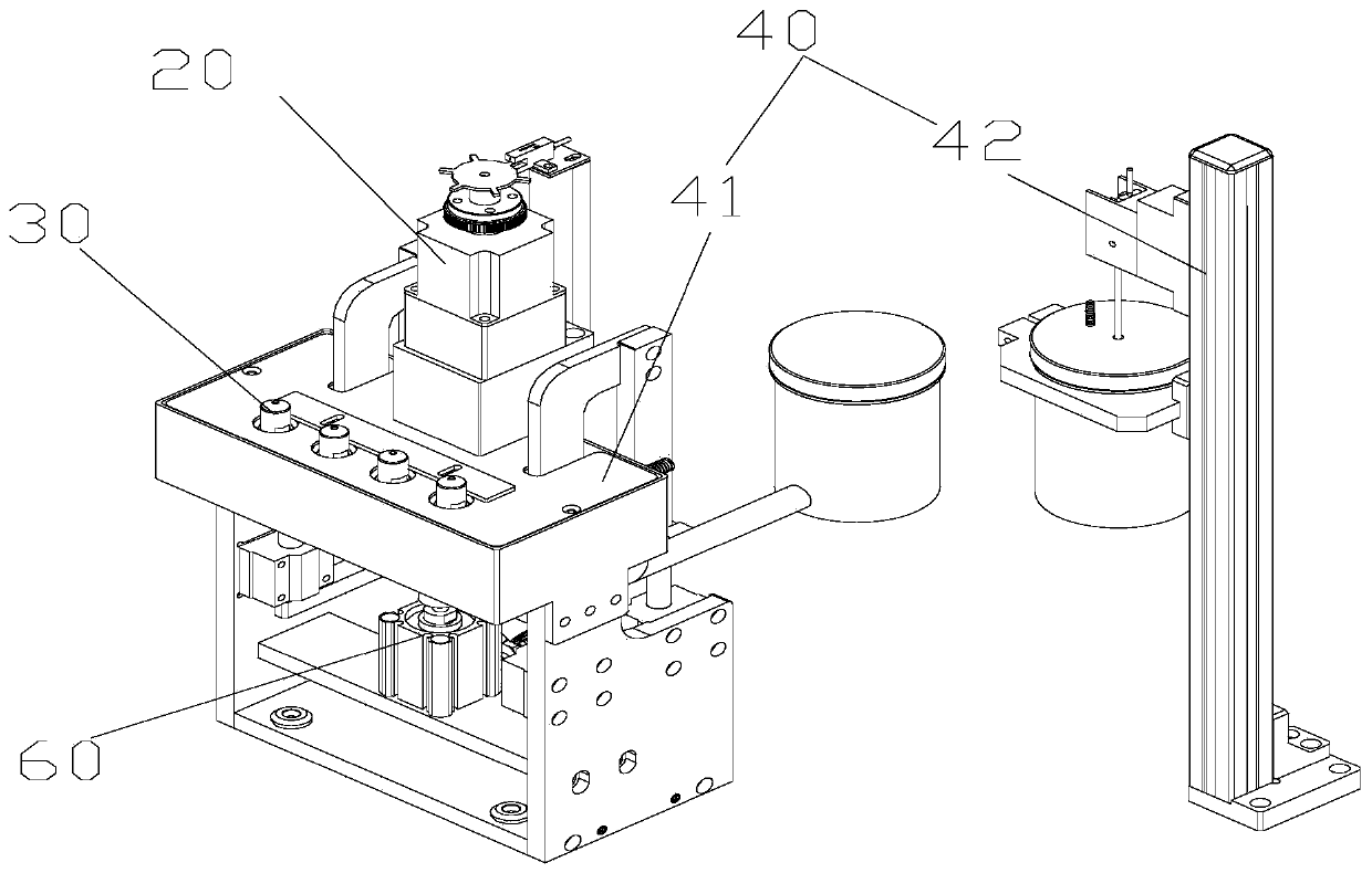 Gluing head, gluing device and gluing process