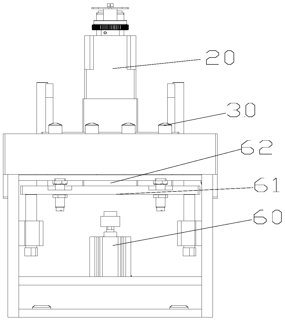 Gluing head, gluing device and gluing process