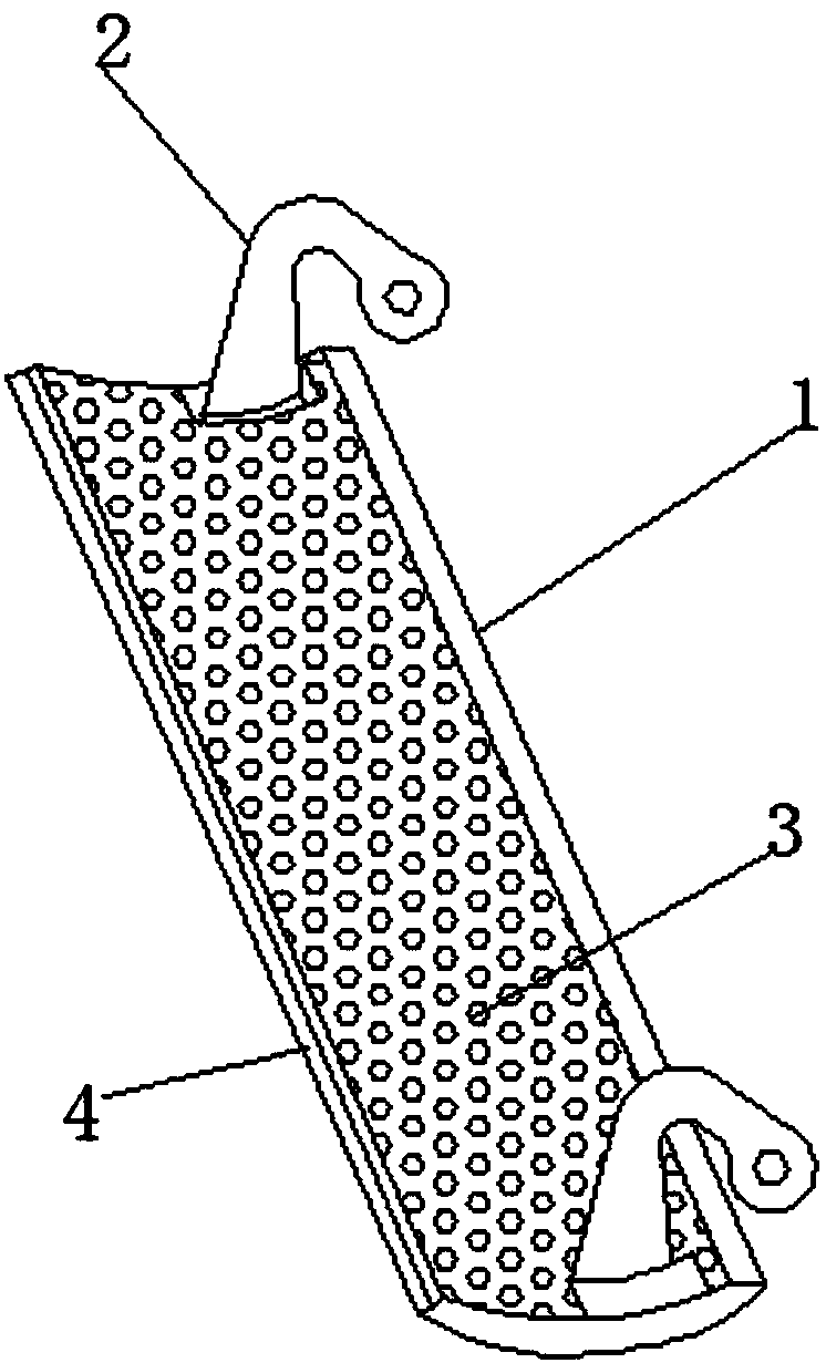 High-strength air guiding plate of air conditioner