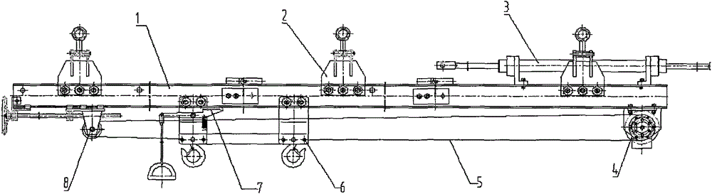 Mechanical carrying device of fully mechanized excavation face