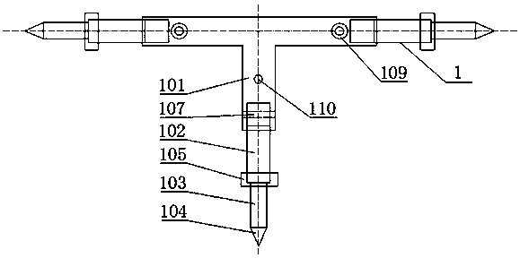 Combined adjustment device for adjusting post insulators and adjustment method