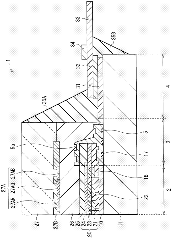 Display, method of manufacturing the same and electric apparatus