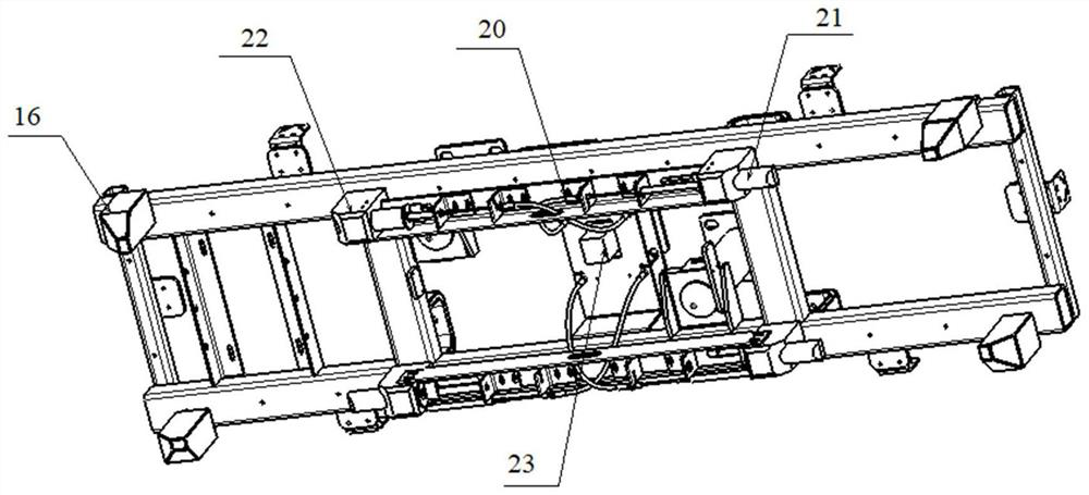 Battery replacing device, battery replacing station and battery replacing method