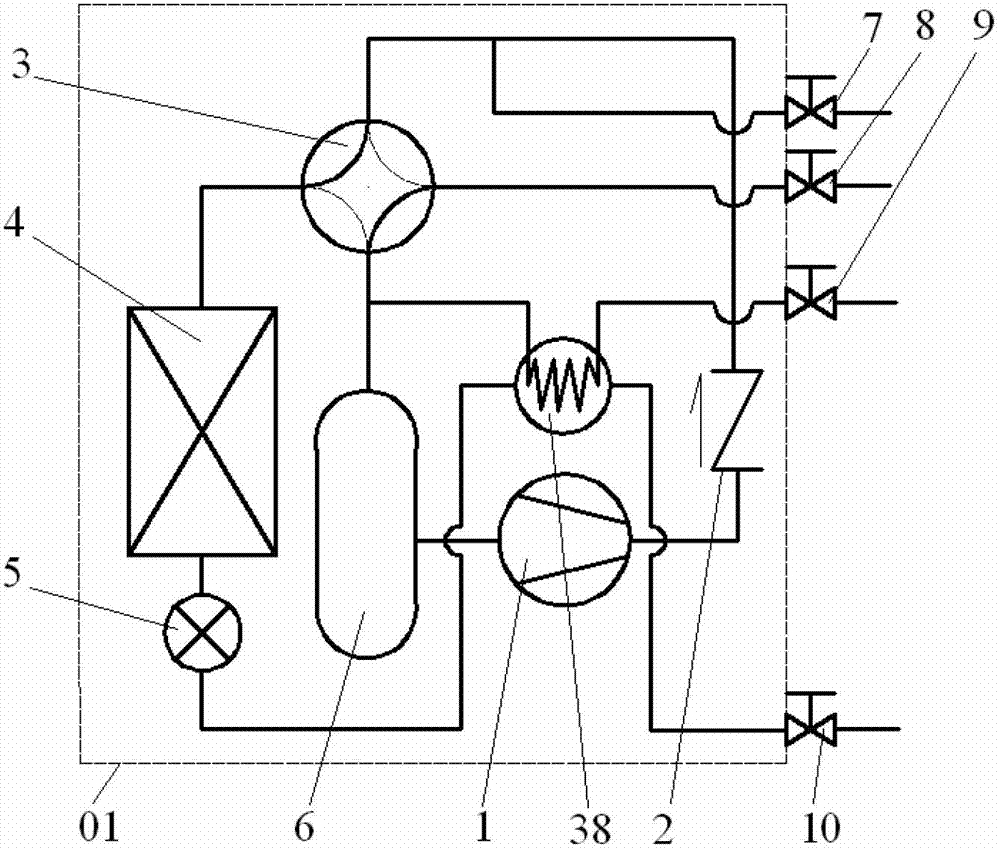 Method for controlling temperature/humidity of multi-on-line air conditioning system and multi-on-line air conditioning system