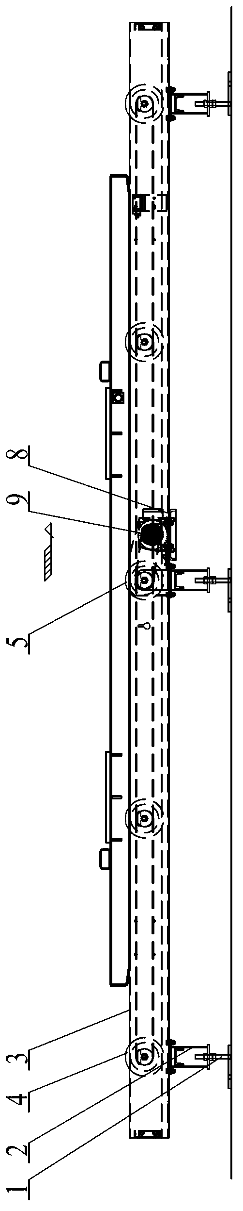 Flat belt roller bed
