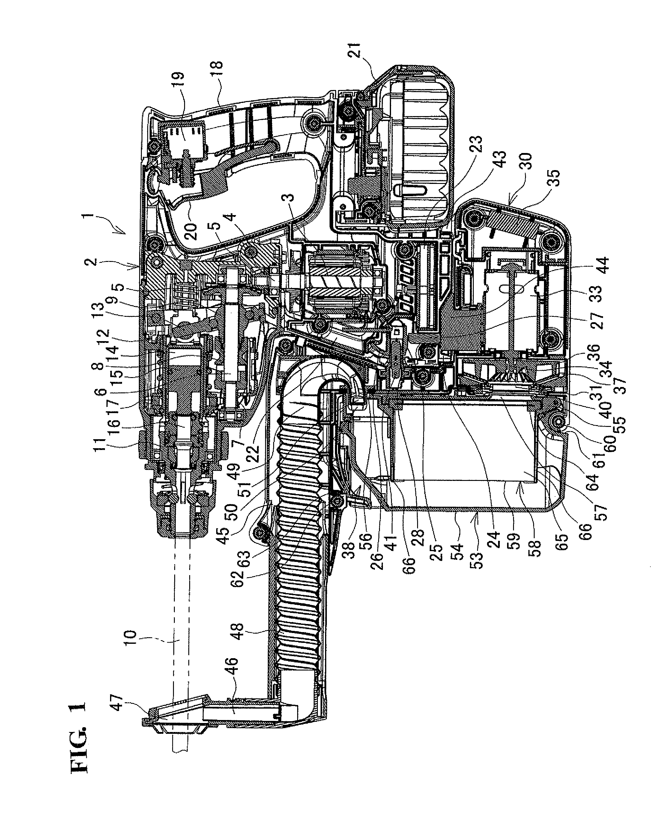 Dust collection device for power tool and power tool