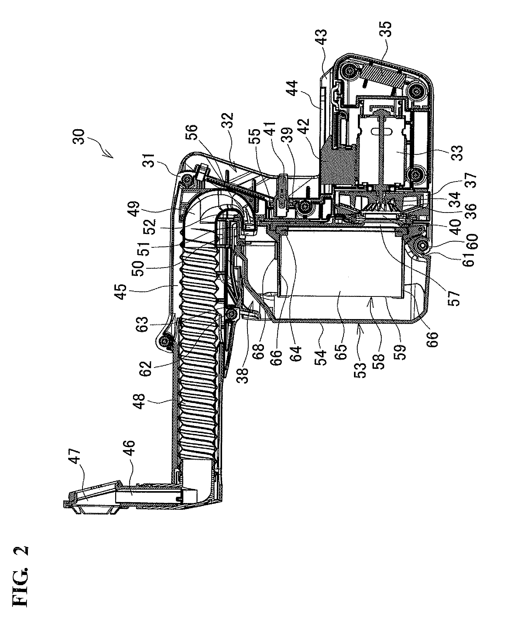 Dust collection device for power tool and power tool