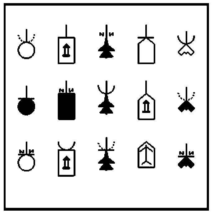 A method for displaying and controlling target symbols of a cockpit display and control system