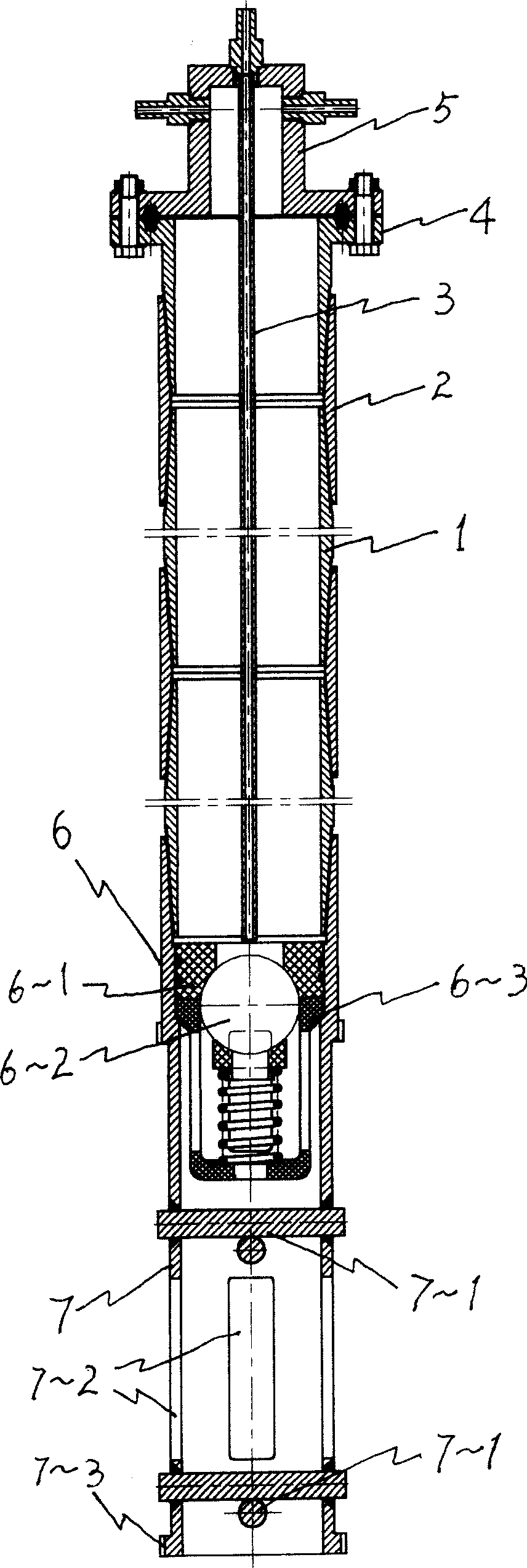 Underground gas storage well shaft and its fixing method