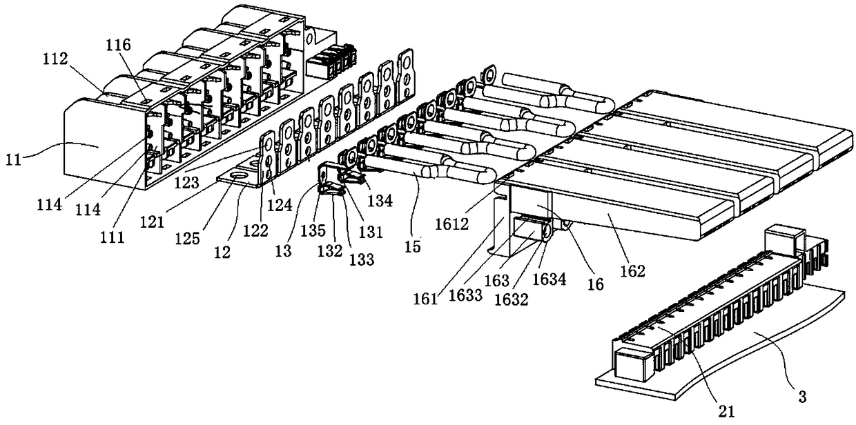 Line adapter terminal block with signal acquisition interface