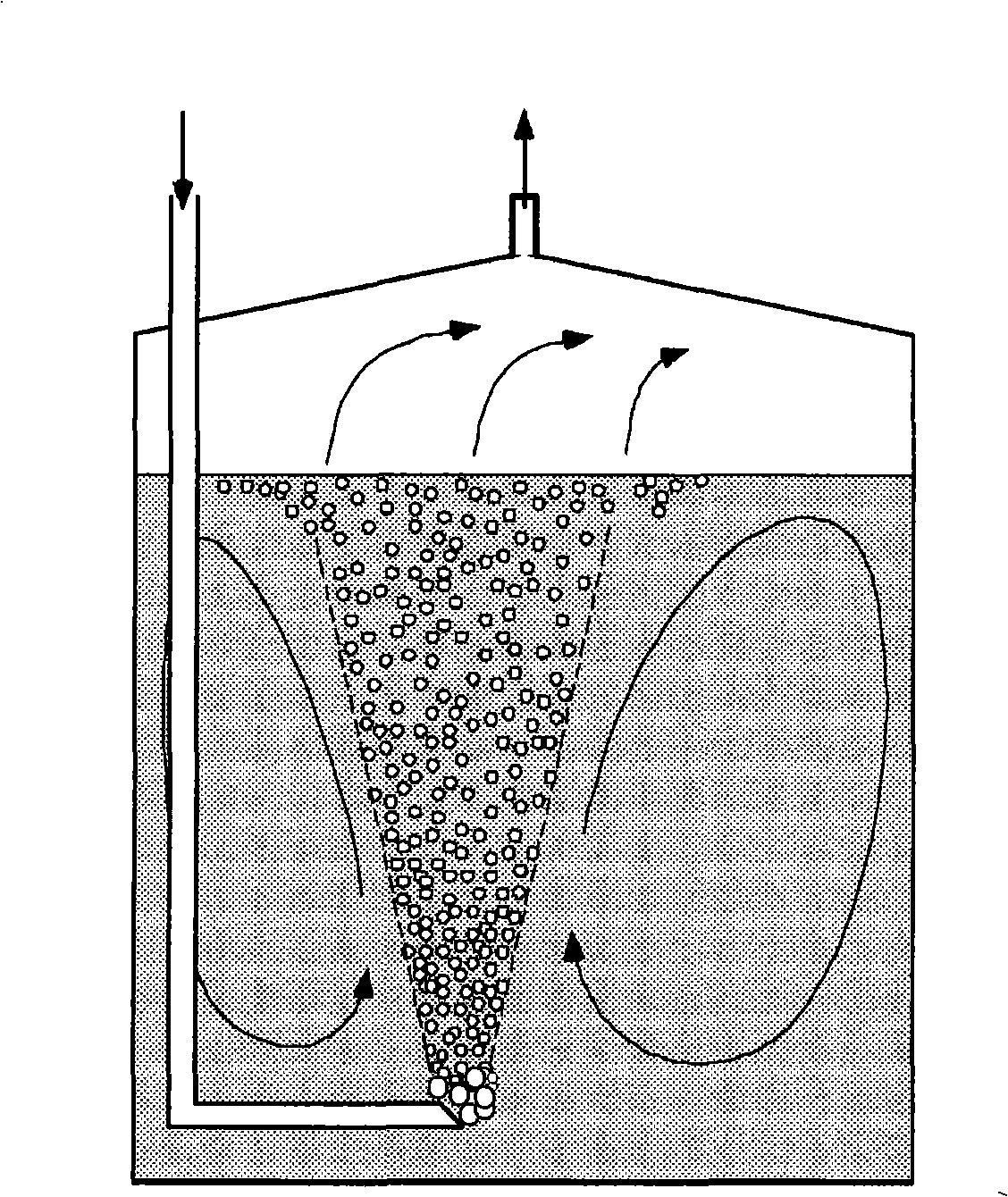 Method for mixing a liquid in a sealed container with a fine-particle solid, container of this type, ejector jet and use of a jet of this type