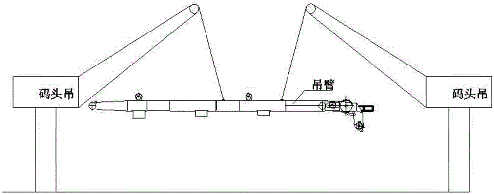 Heavy crane for ships and underwater installation technology