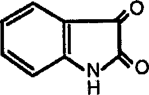 Application of indole-2, 3-diketone in preparing antiphlogistic medicament