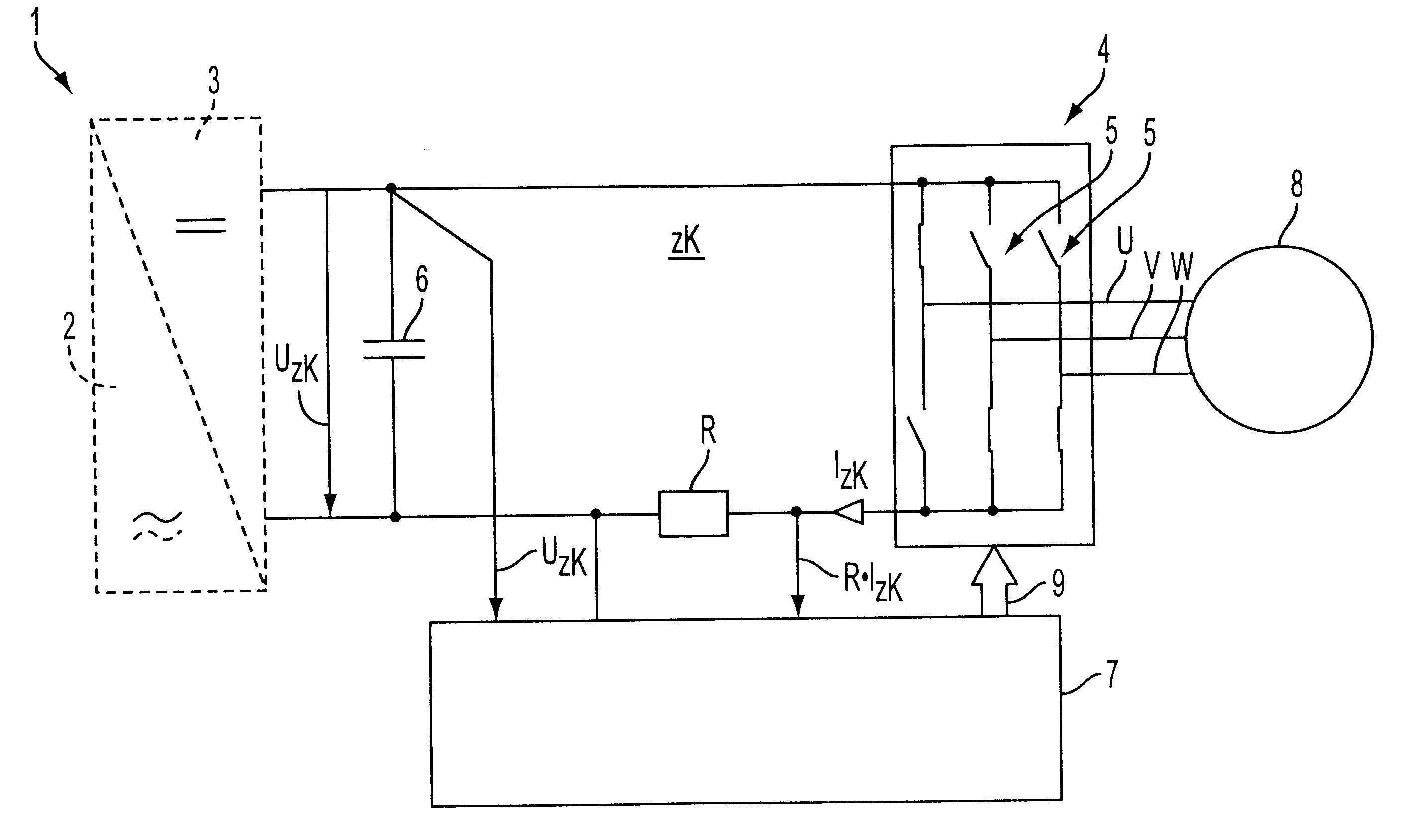 Method for regulating a three-phase machine without a mechanical rotary transducer