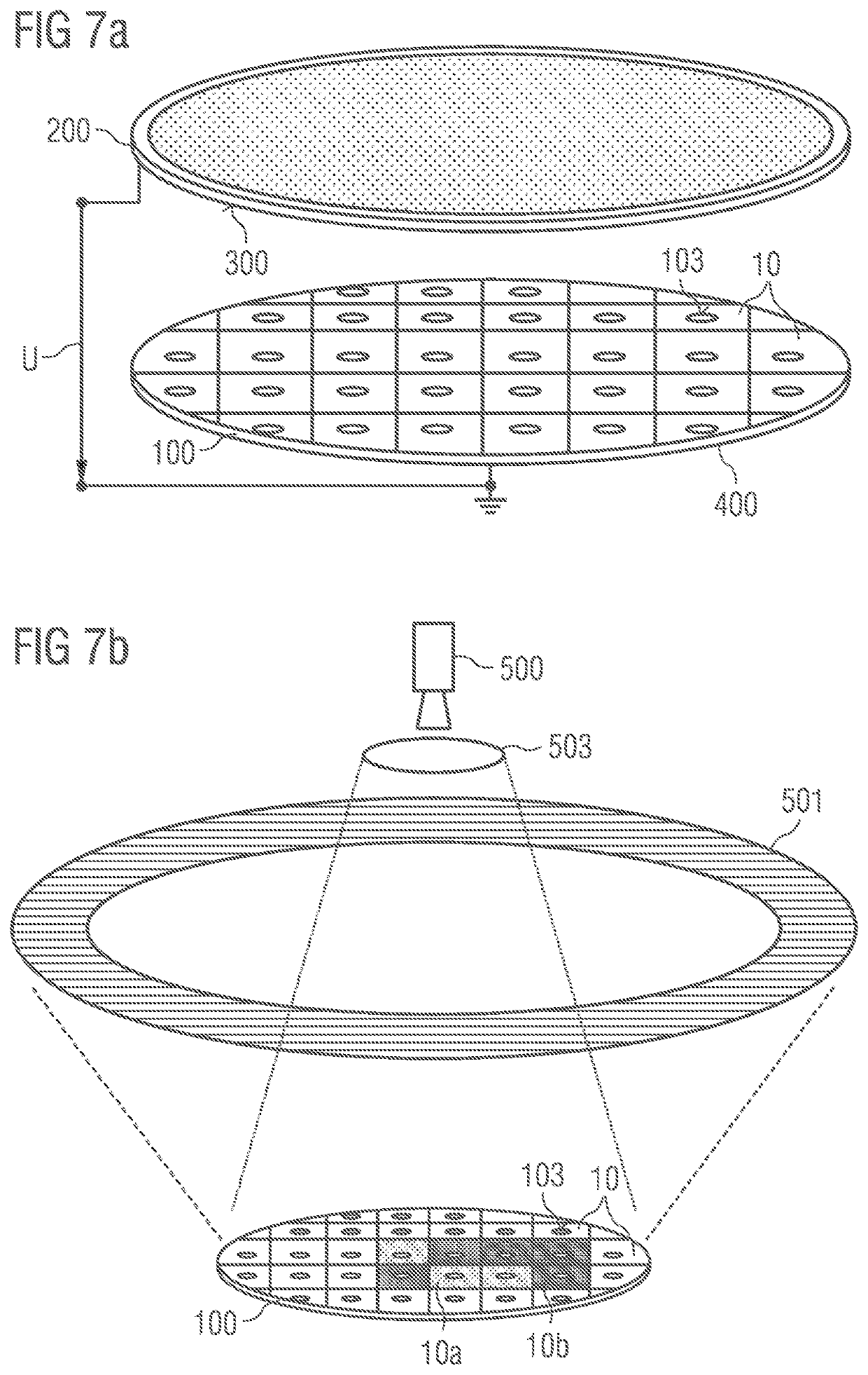 Method and device for measurement of a plurality of semiconductor chips in a wafer array