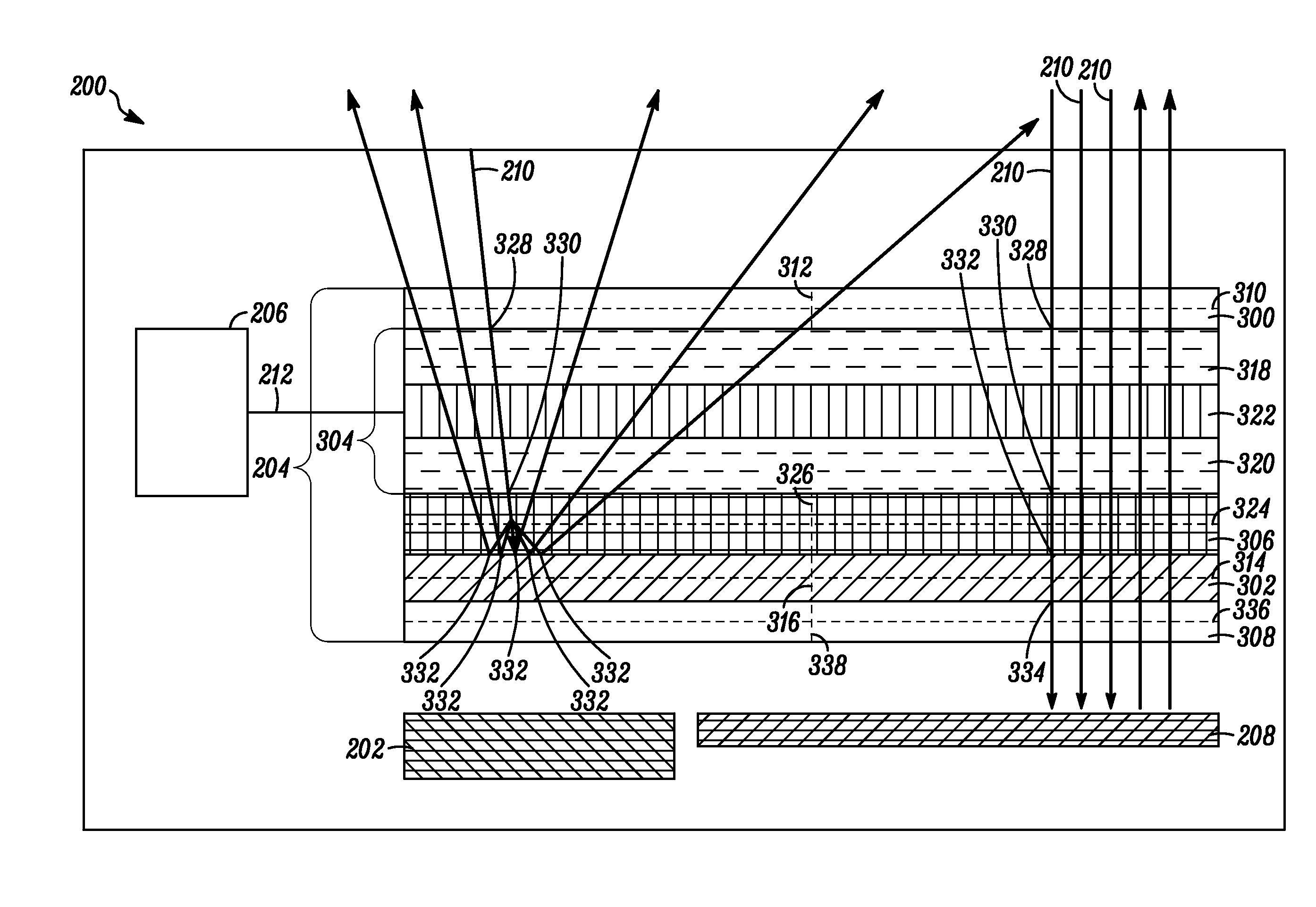 Electronic device and lc shutter with diffusive reflective polarizer