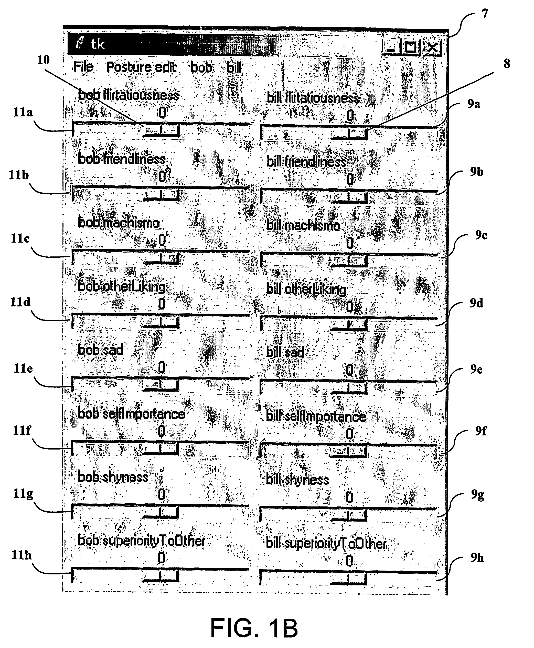 Apparatus and method for generating behaviour in an object