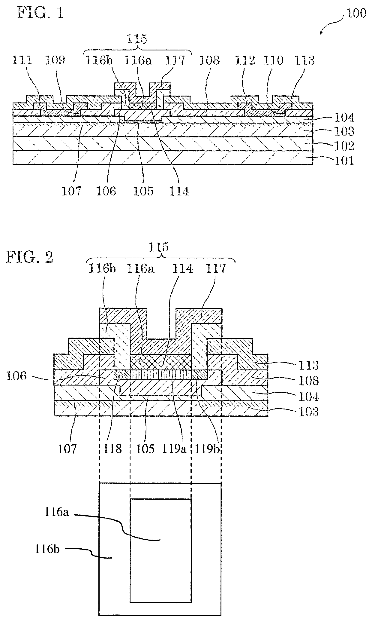 Semiconductor device with p-type AlxInyGal-x-yN and ohmic electrode thereof